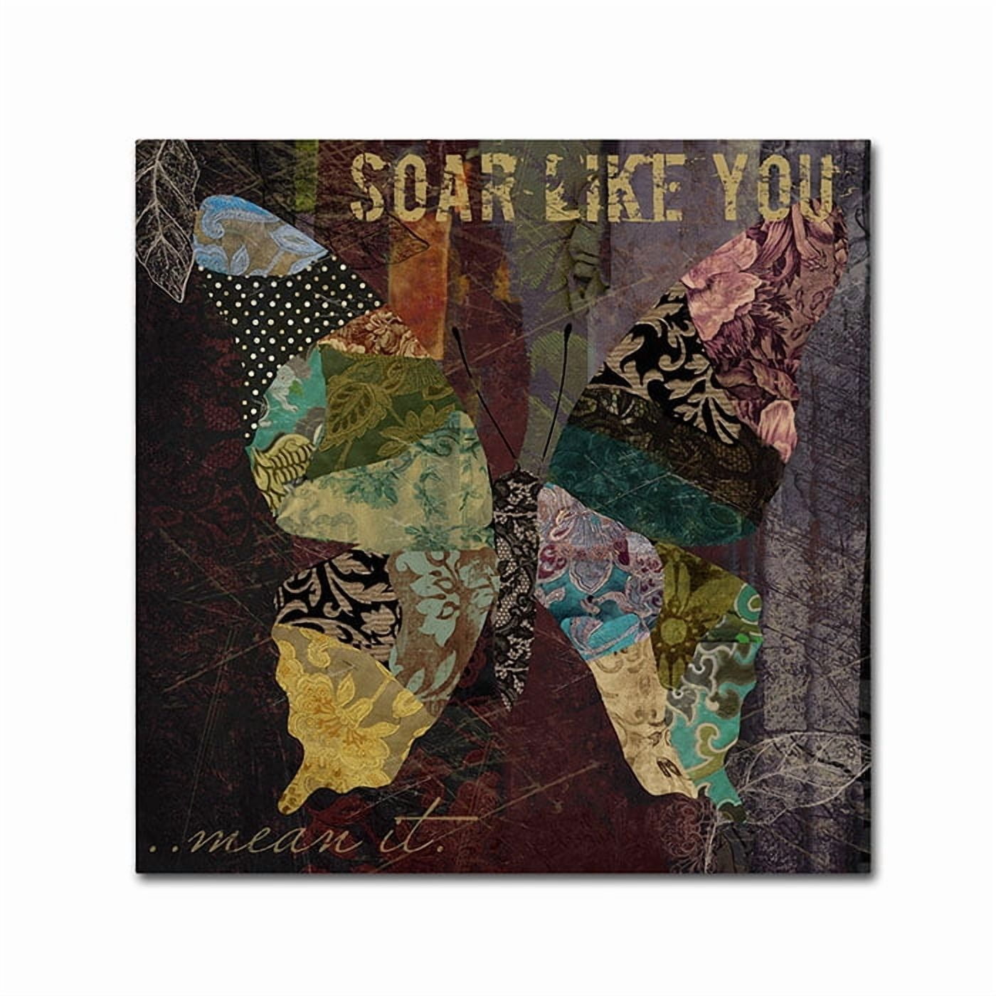 Trademark Fine Art "Winging It II" Canvas Art by Color Bakery
