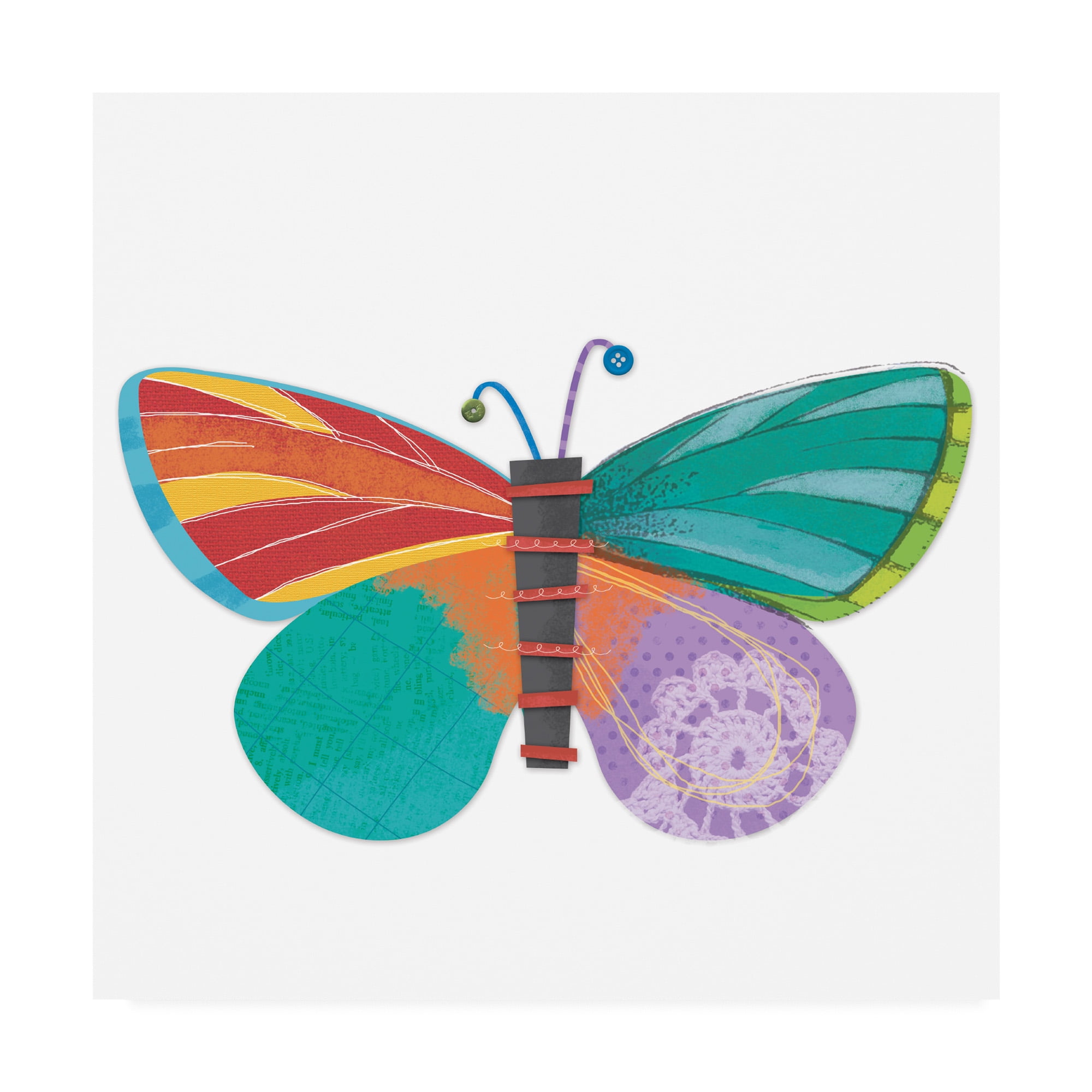 Trademark Fine Art 'Wings Of Grace butterfly icon 1' Canvas Art by Holli Conger