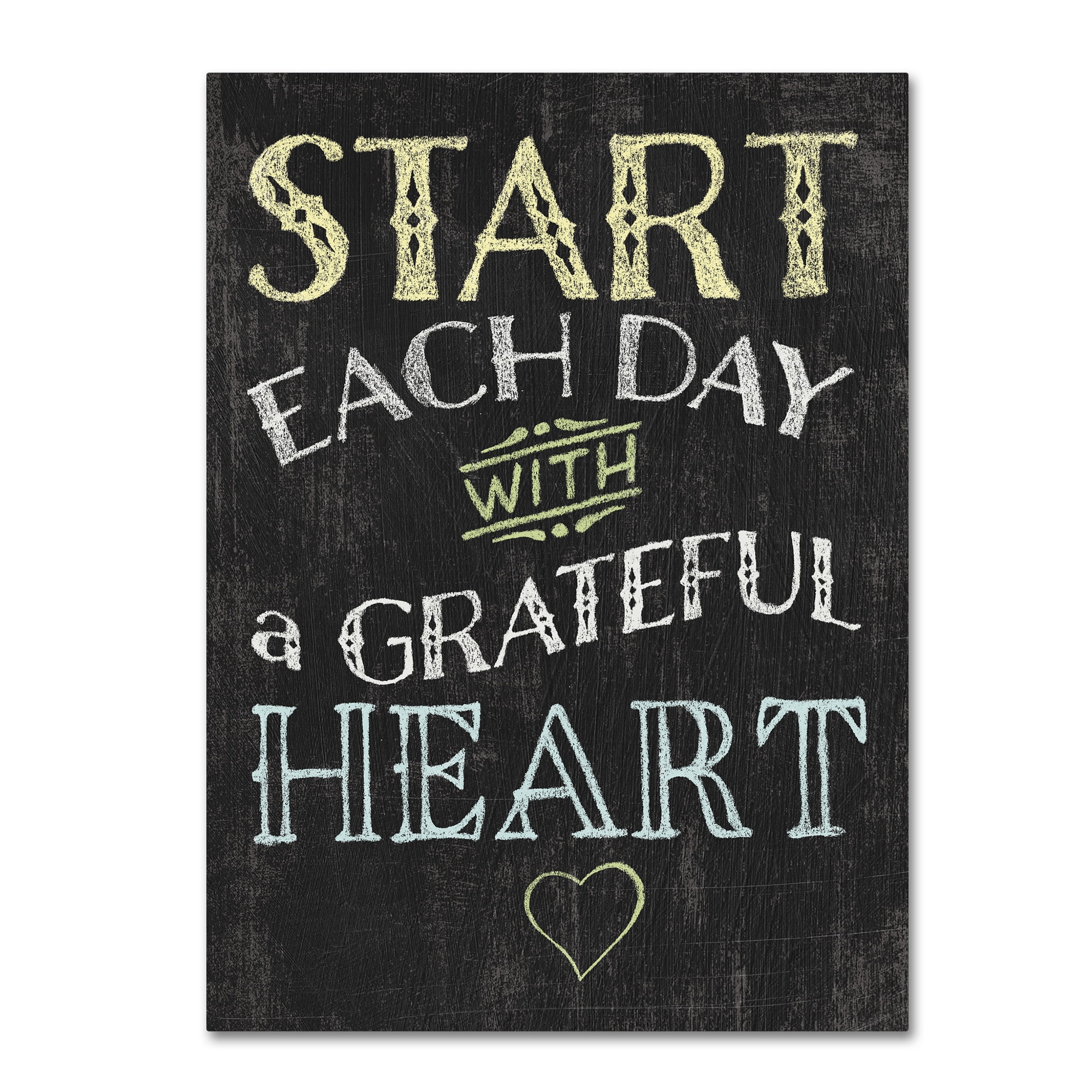Motivational Chalkboard Quote Canvas Art Print