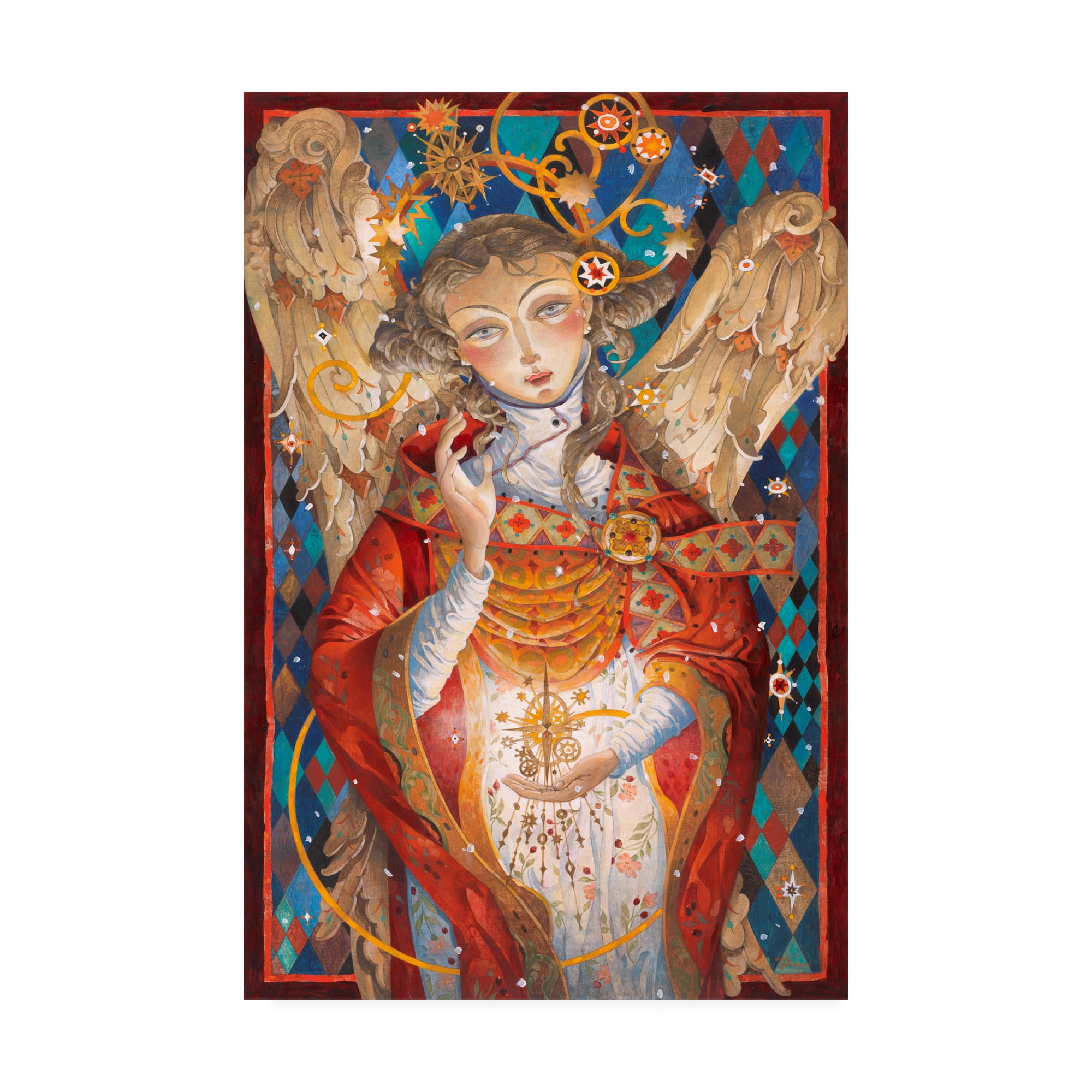 Trademark Fine Art 'Winter Angel Ornament' Canvas Art by David Galchutt