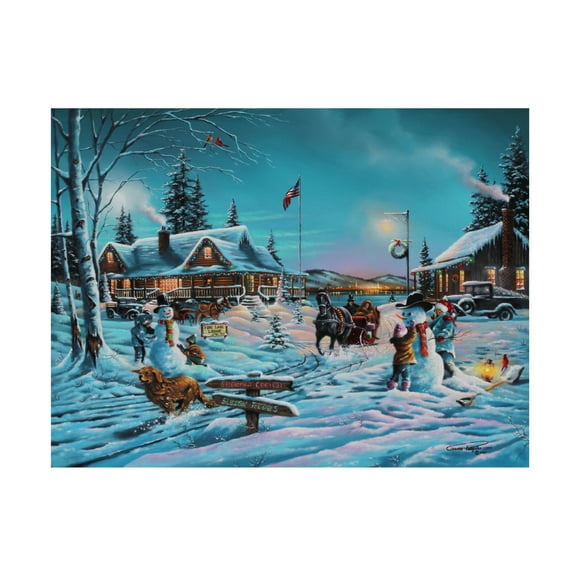 Trademark Fine Art 'Winter Bliss' Canvas Art by Geno Peoples