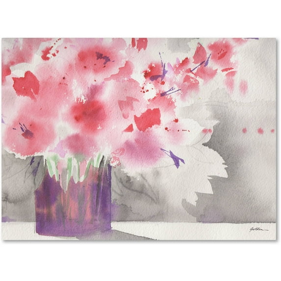 Trademark Fine Art "Winter Blossoms" Canvas Art by Sheila Golden