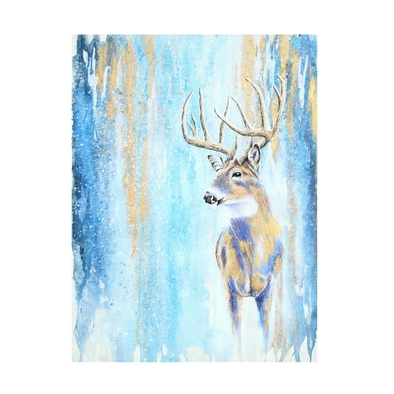 Trademark Fine Art 'Winter Buck' Canvas Art by Michelle Faber