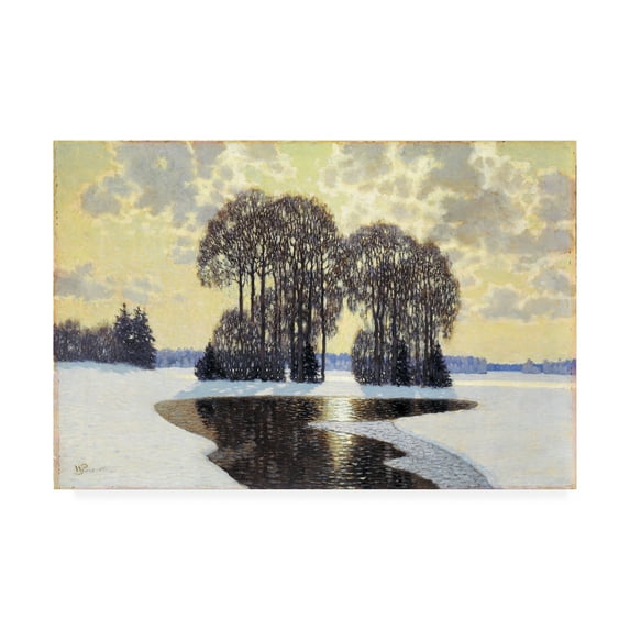 Trademark Fine Art 'Winter' Canvas Art by Wilhelm Purvitis