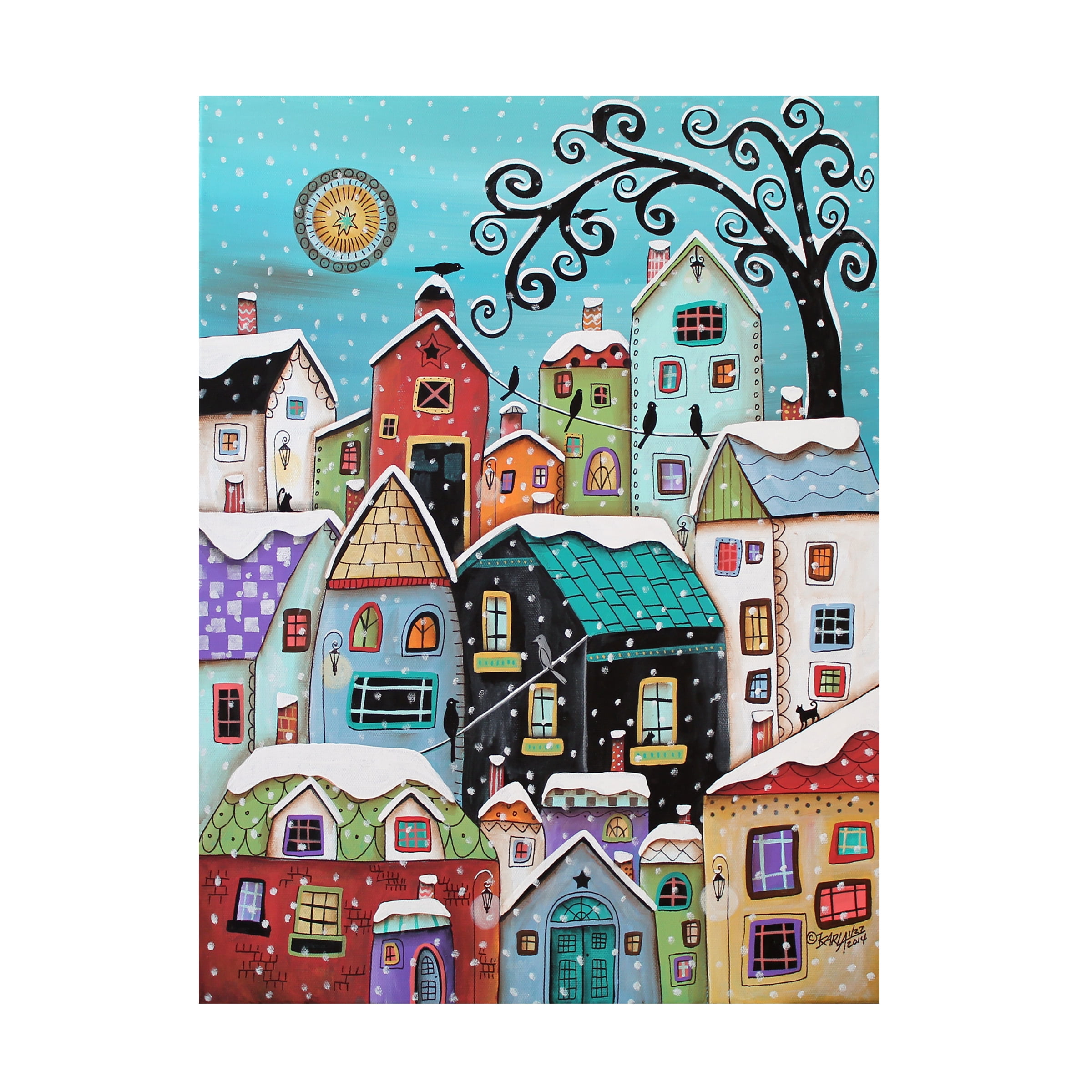 Trademark Fine Art 'Winter City' Canvas Art by Karla Gerard