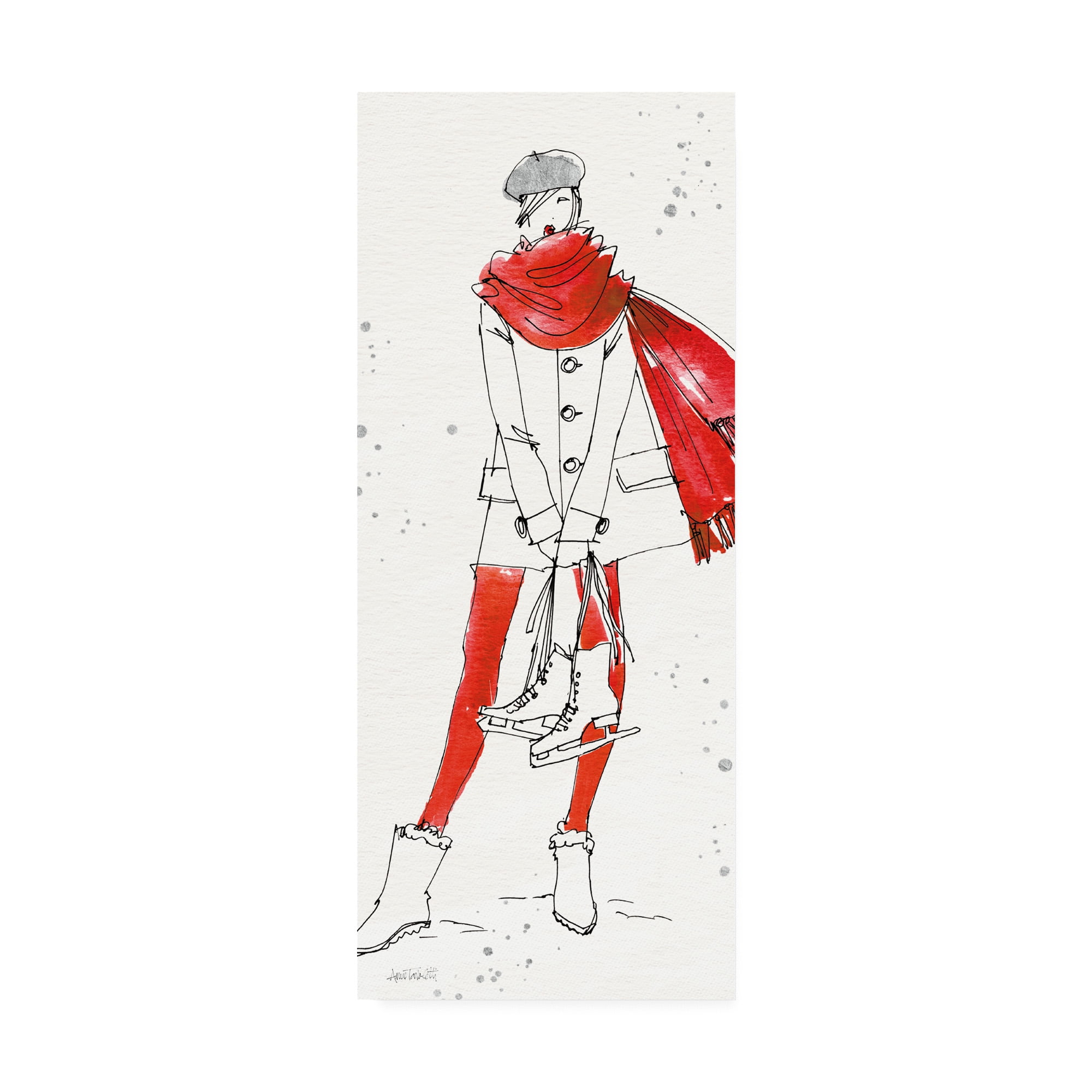 Trademark Fine Art 'Winter Fashion IV' Canvas Art by Anne Tavoletti