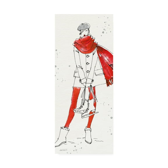 Trademark Fine Art 'Winter Fashion IV' Canvas Art by Anne Tavoletti