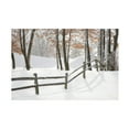thumbnail image 1 of Trademark Fine Art Monte Nagler Winter Fence And Shadow Farmington Hills Michigan Canvas Wall Art - 12x19, 1 of 5