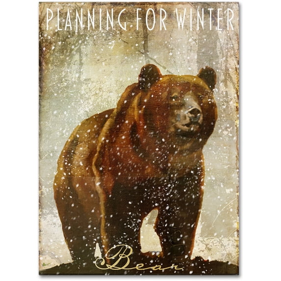 Trademark Fine Art "Winter Game Three" Canvas Art by Color Bakery