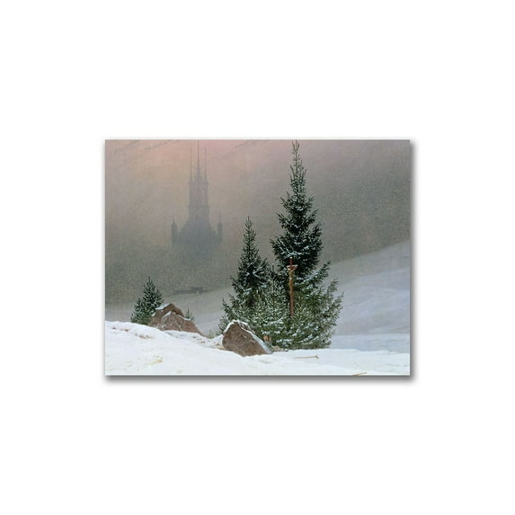 Trademark Fine Art "Winter Landscape 2" Canvas Wall Art by Caspar Friedrich