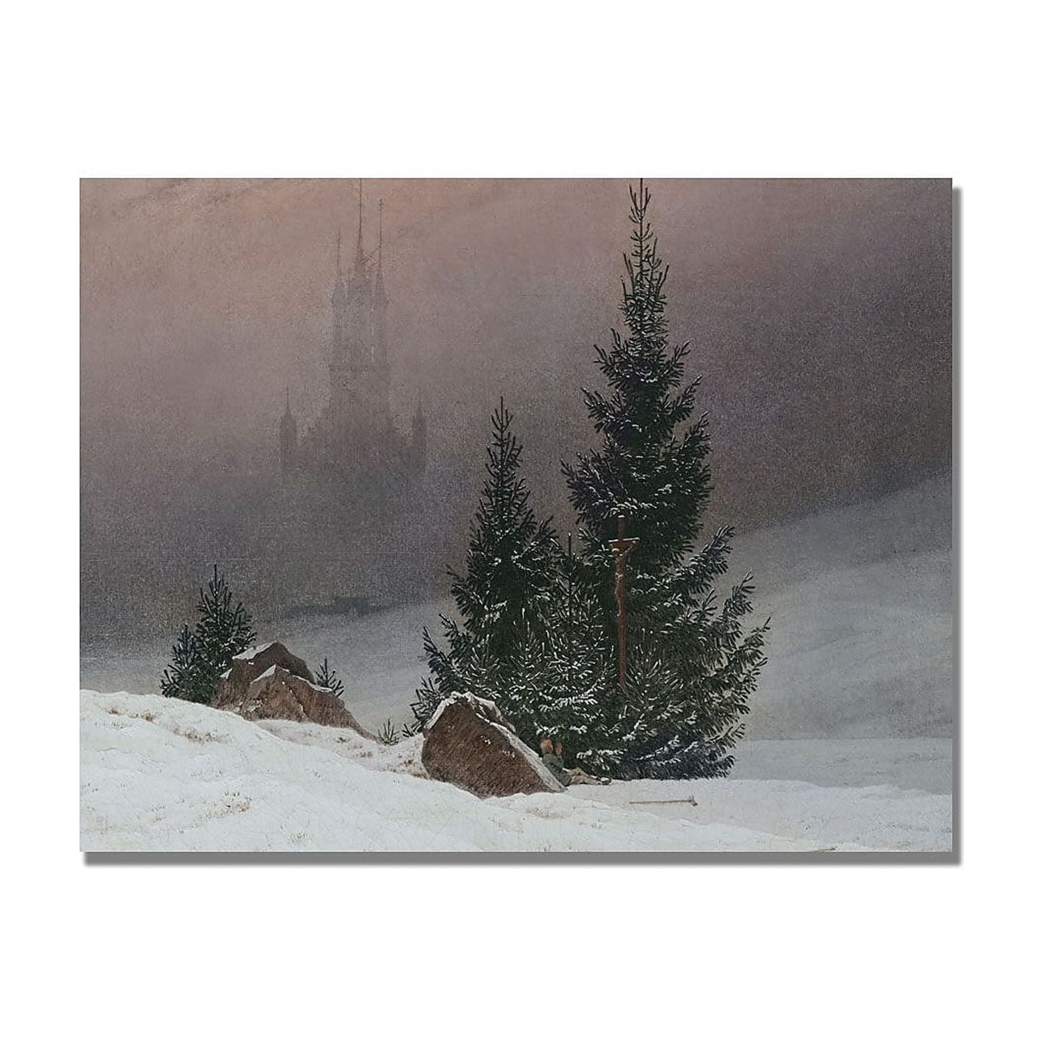 Trademark Fine Art "Winter Landscape" Canvas Art by Caspar Friedrich
