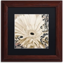 Trademark Fine Art "Winter White I" Canvas Art by Color Bakery Black Matte, Wood Frame