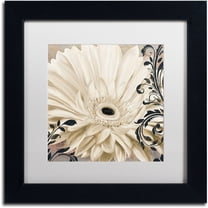 Trademark Fine Art "Winter White I" Canvas Art by Color Bakery White Matte, Black Frame