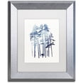 thumbnail image 1 of Trademark Fine Art 'Winter Wolf' Canvas Art by Robert Farkas, White Matte, Silver Frame, 1 of 1