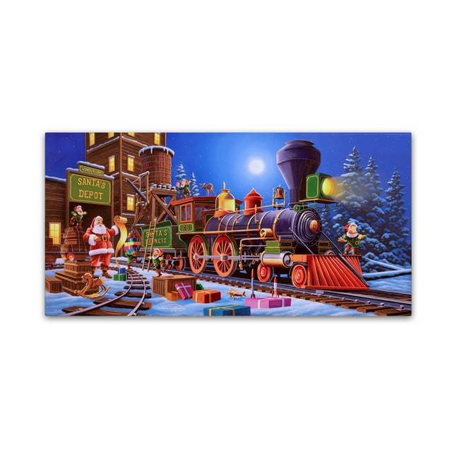Trademark Fine Art 'Winter Wonderland' Canvas Art by Geno Peoples
