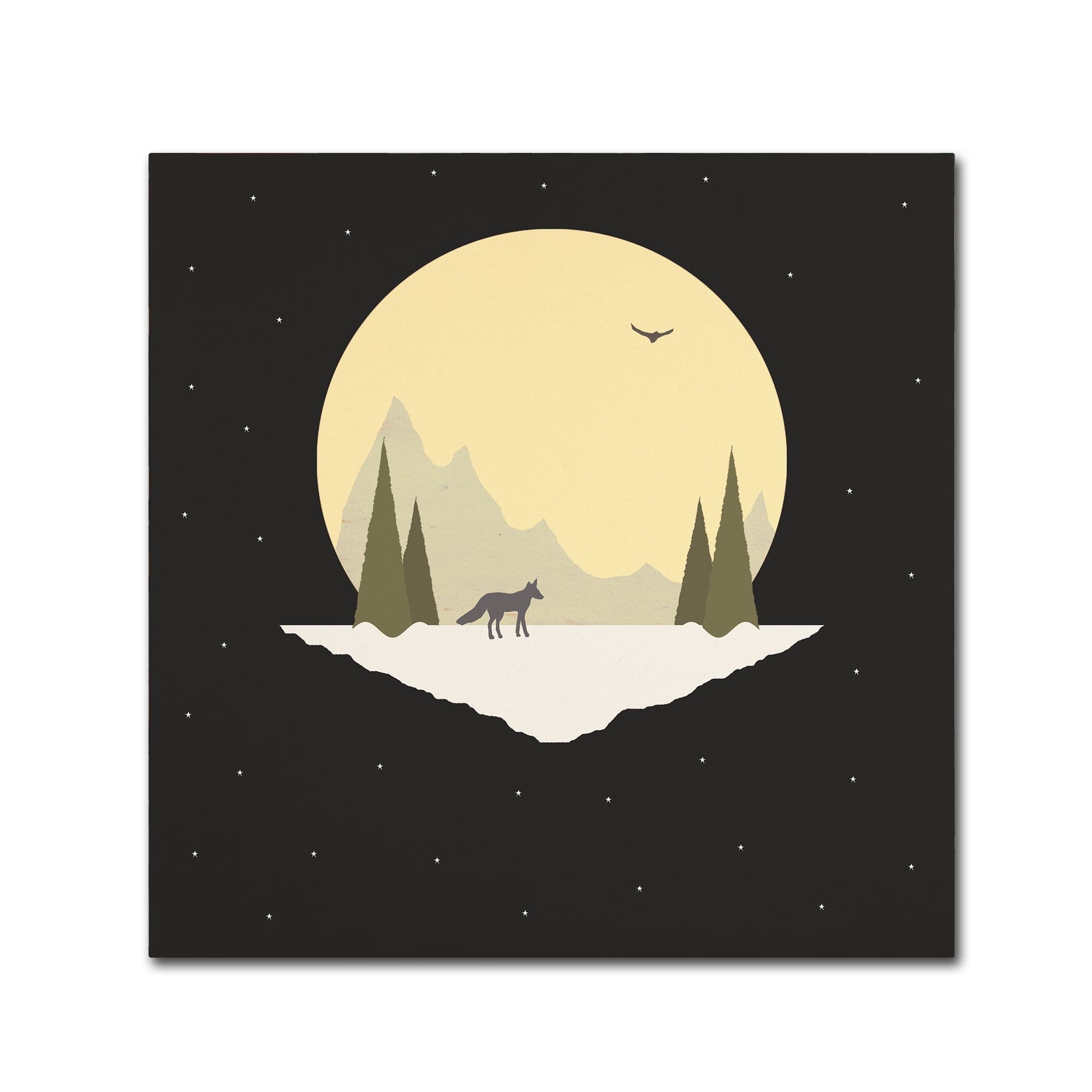 Trademark Fine Art 'Wintertime Wolf' Canvas Art by Tammy Kushnir