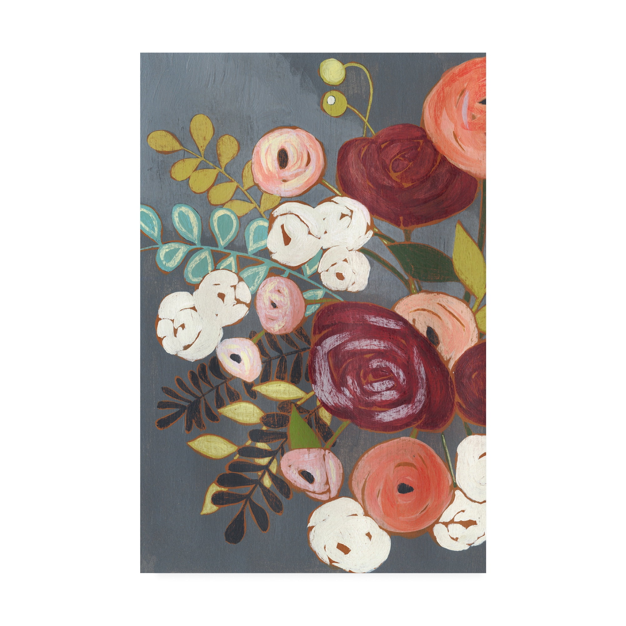 Trademark Fine Art 'Wistful Bouquet II' Canvas Art by Grace Popp