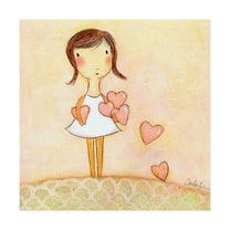 Trademark Fine Art 'With All My Hearts' Canvas Art by Carla Sonheim
