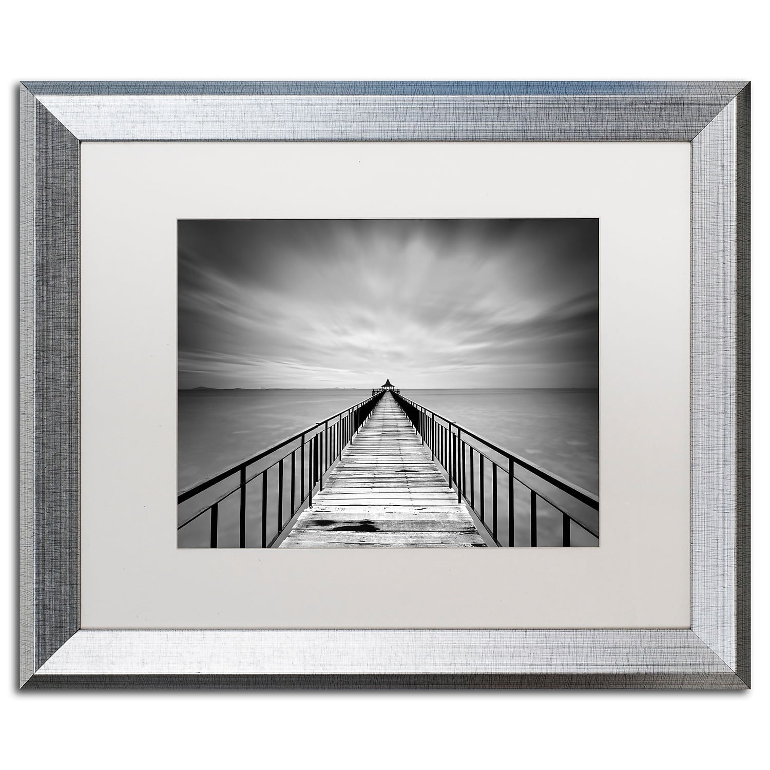 Trademark Fine Art "Withstand" Canvas Art by Michael de Guzman White Matte, Silver Frame