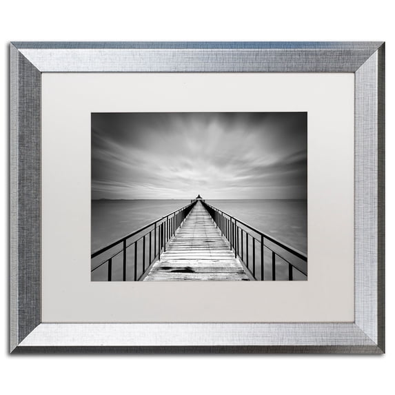 Trademark Fine Art "Withstand" Canvas Art by Michael de Guzman White Matte, Silver Frame