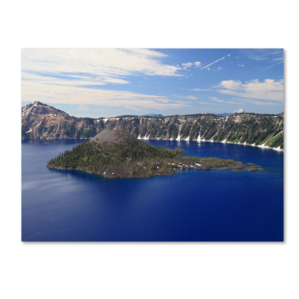 Trademark Fine Art 'Wizard Island' 14' x 19' Canvas Art