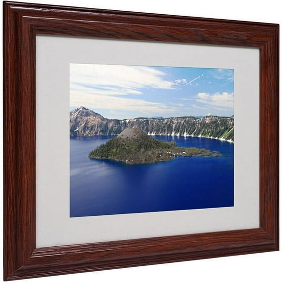 Trademark Fine Art "Wizard Island" Matted Framed Art by Pierre Leclerc