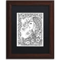 thumbnail image 1 of Trademark Fine Art "Woman 2" Canvas Art by KCDoodleArt Black Matte, Wood Frame, 1 of 4