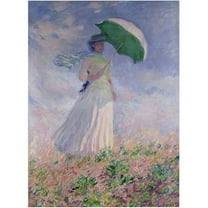 Trademark Fine Art "Woman With a Parasol" Canvas Art by Claude Monet