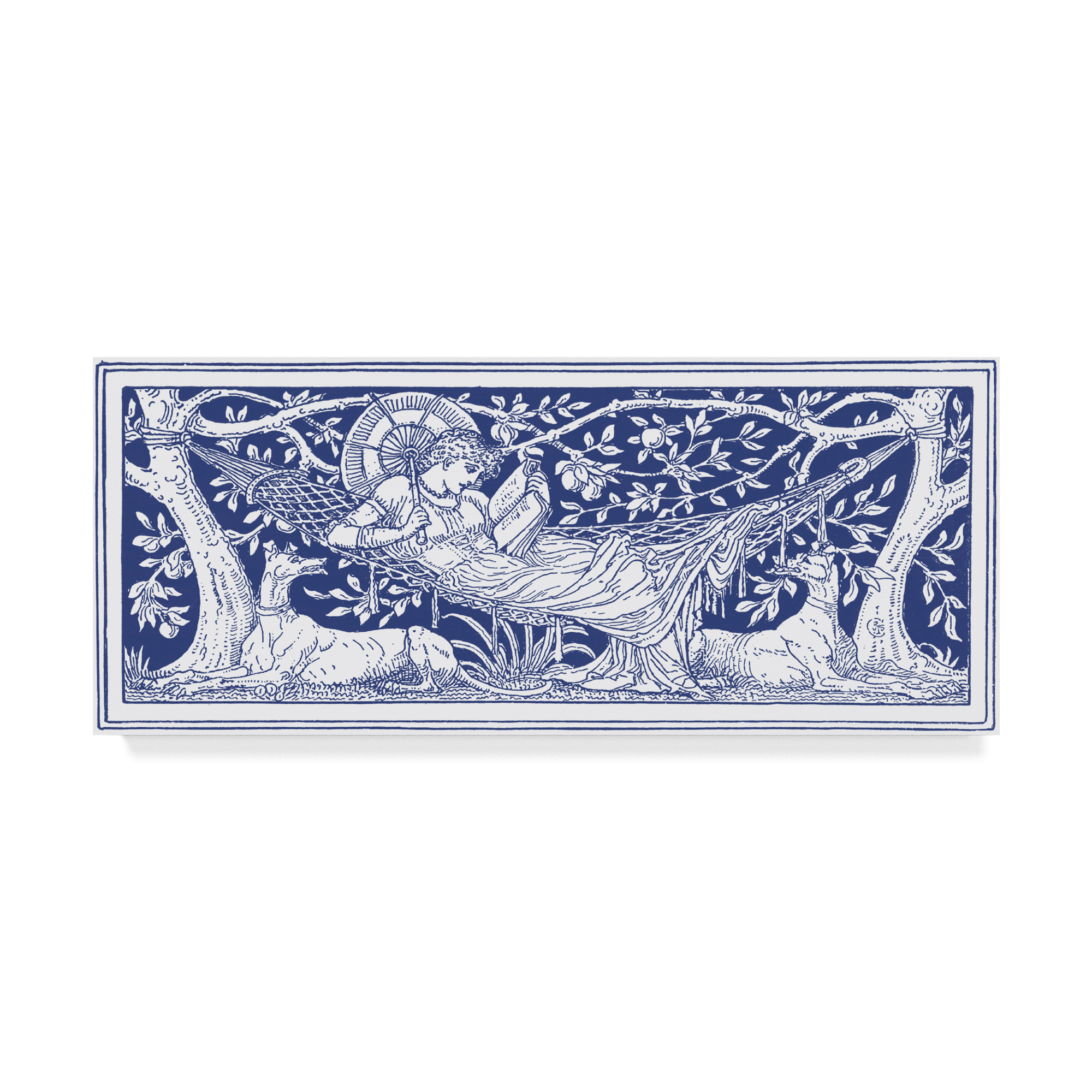 Trademark Fine Art 'Woman reclining' Canvas Art by Walter Crane