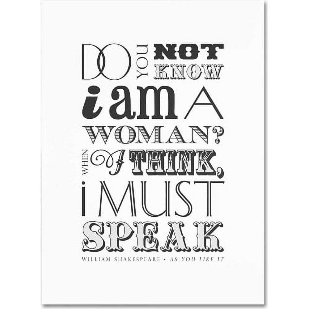 Trademark Fine Art "Women Must Speak II" Canvas Art by Megan Romo