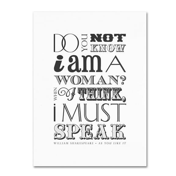 Trademark Fine Art "Women Must Speak II" Canvas Art by Megan Romo