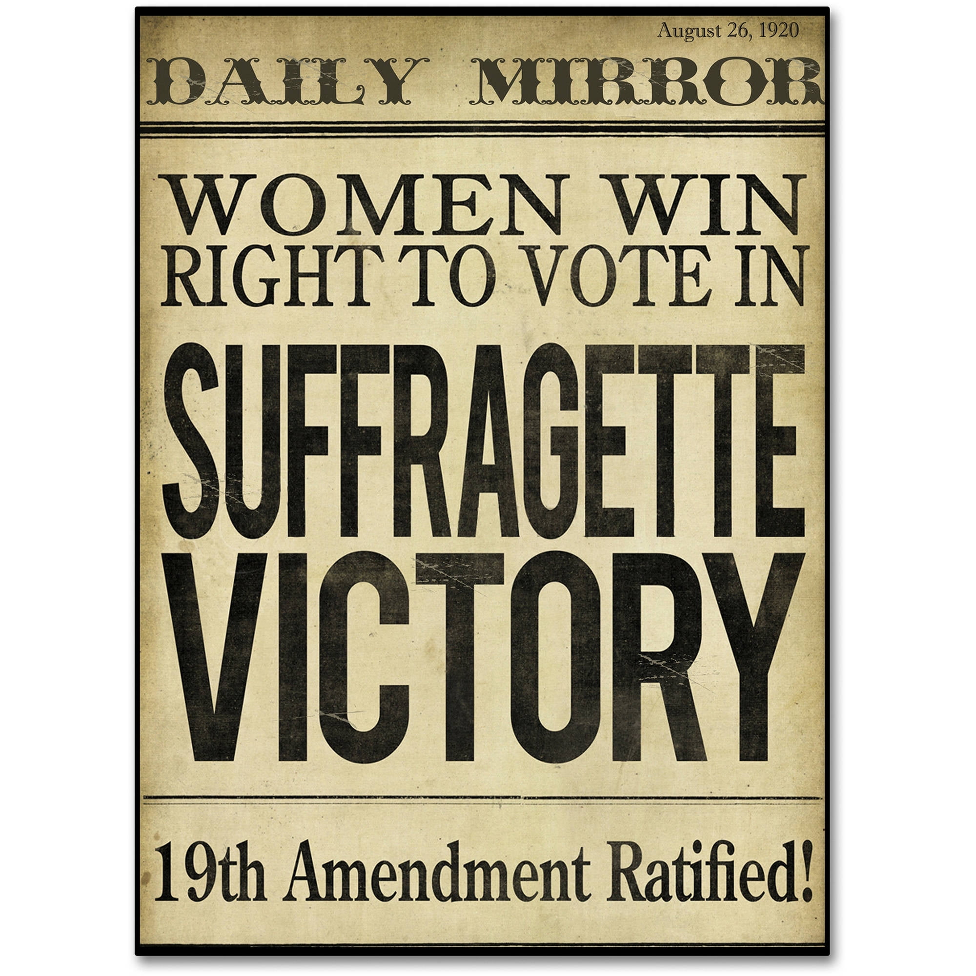 Trademark Fine Art "Women?s Right to Vote" Canvas Art by Color Bakery