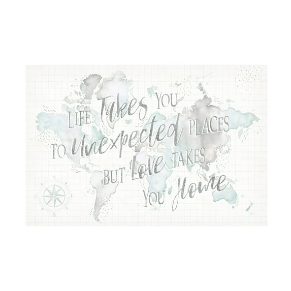 Trademark Fine Art 'Wonderful World' Canvas Art by Laura Marshall