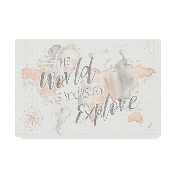 Trademark Fine Art 'Wonderful World I' Canvas Art by Laura Marshall