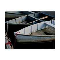 Trademark Fine Art 'Wooden Rowboats V' Canvas Art by Rachel Perry