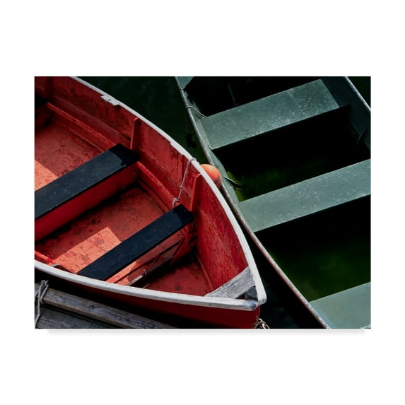 Trademark Fine Art 'Wooden Rowboats VIII' Canvas Art by Rachel Perry