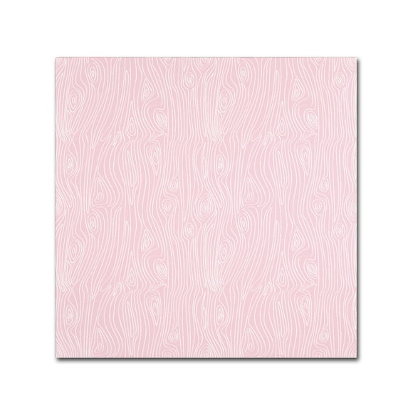 Trademark Fine Art 'Woodgrain Pink' Canvas Art by Jyotsna Warikoo