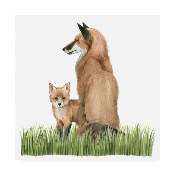 Trademark Fine Art 'Woodland Babes I' Canvas Art by Grace Popp