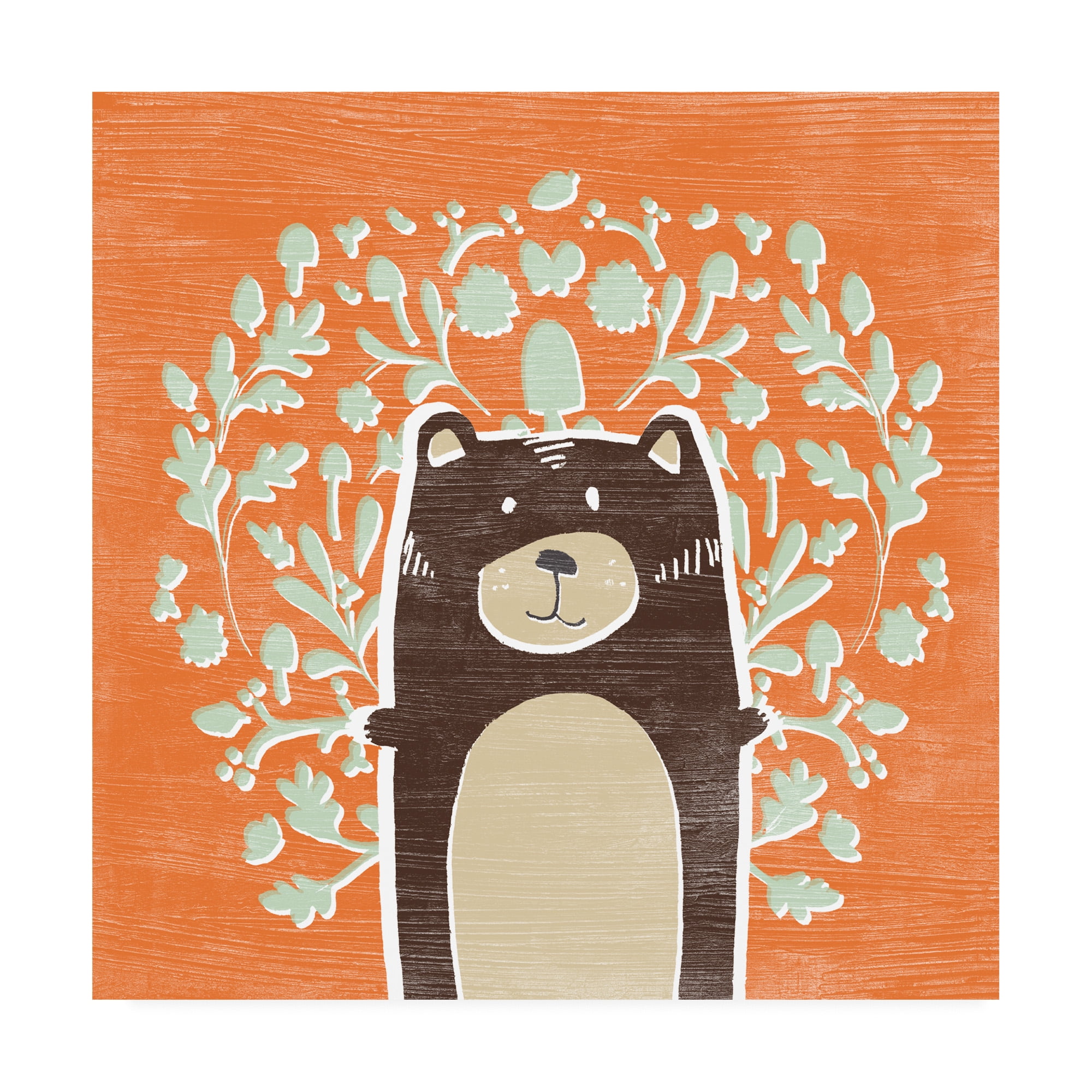 Trademark Fine Art 'Woodland Cutie I' Canvas Art by June Erica Vess
