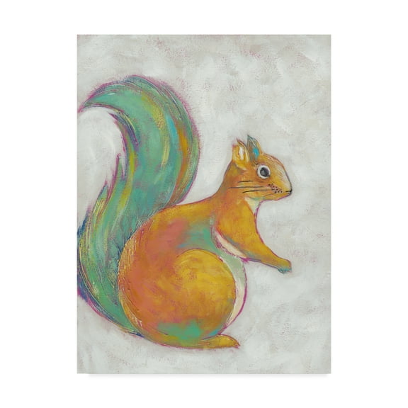 Trademark Fine Art 'Woodland Friends I' Canvas Art by Chariklia Zarris
