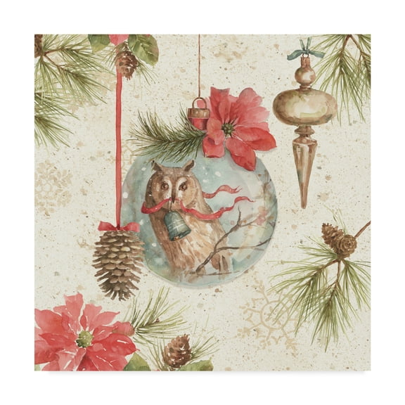 Trademark Fine Art 'Woodland Holiday II' Canvas Art by Lisa Audit
