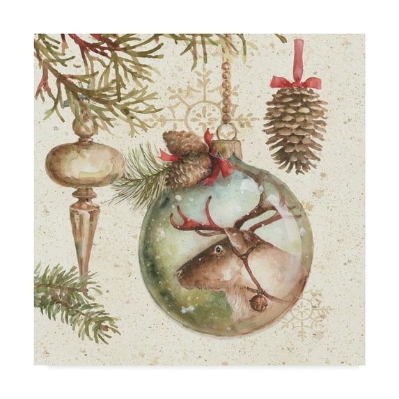 Trademark Fine Art 'Woodland Holiday III' Canvas Art by Lisa Audit