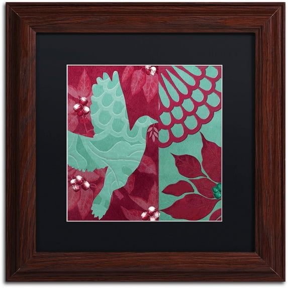 Trademark Fine Art "Woodland Winter III" Canvas Art by Color Bakery Black Matte, Wood Frame