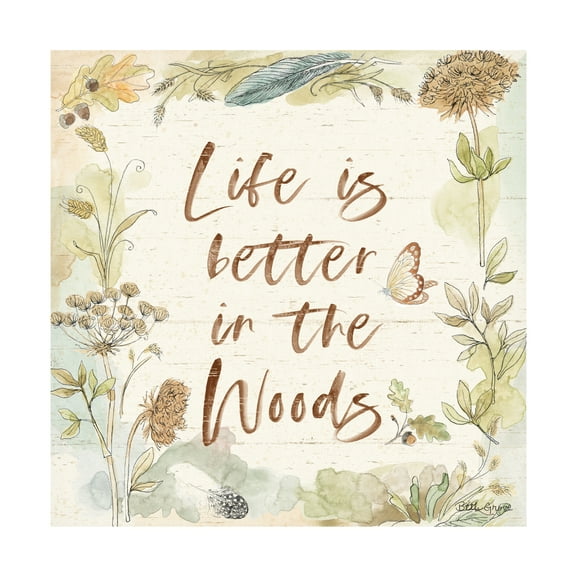 Trademark Fine Art 'Woodland Wreath V' Canvas Art by Beth Grove