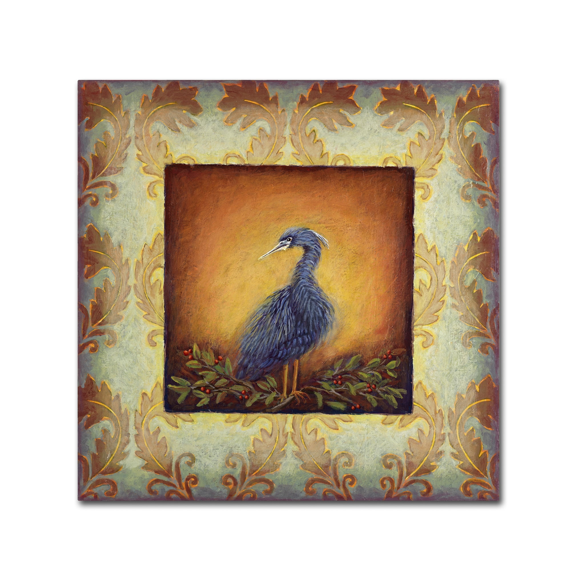 Trademark Fine Art 'Woodside Heron' Canvas Art by Rachel Paxton