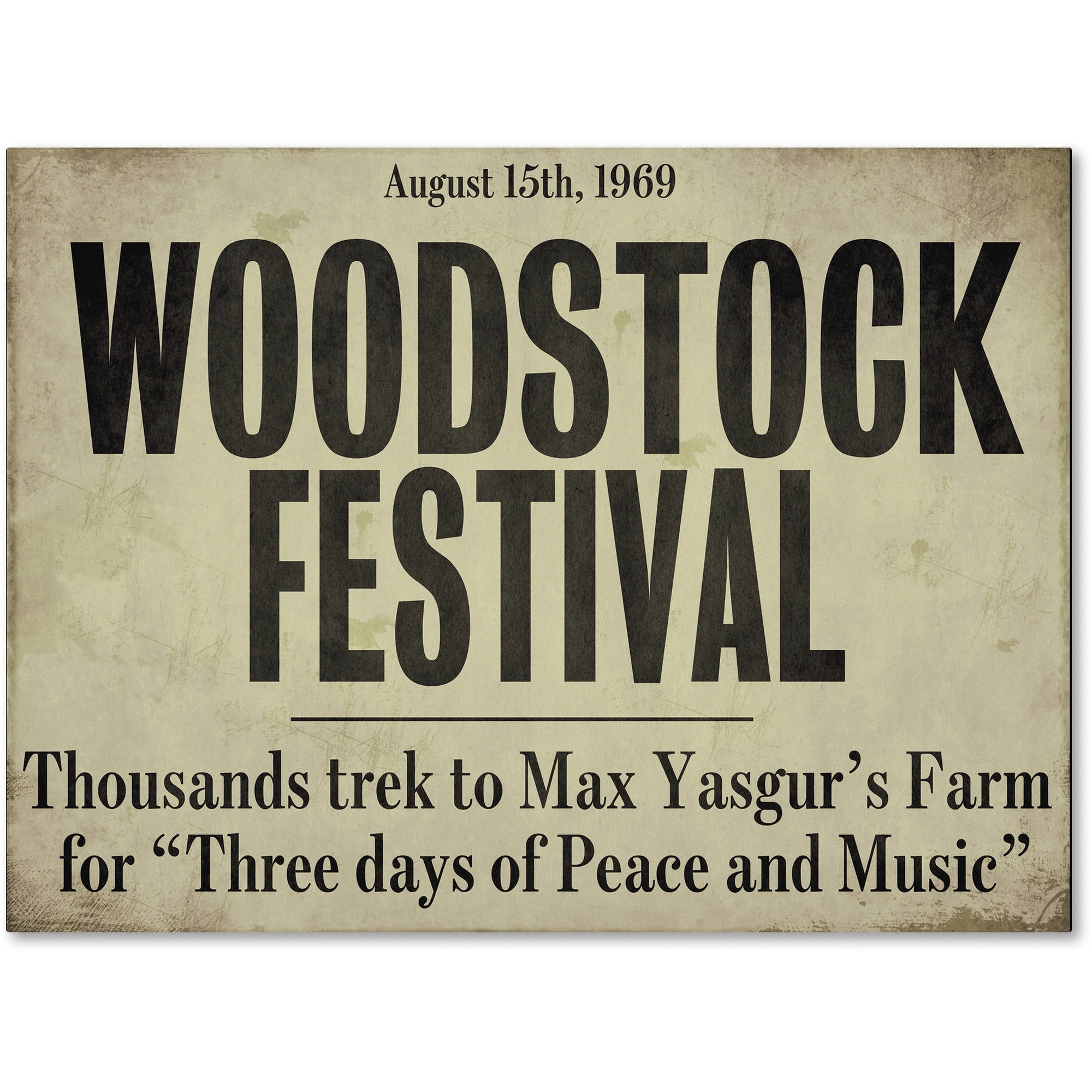 Trademark Fine Art "Woodstock" Canvas Art by Color Bakery