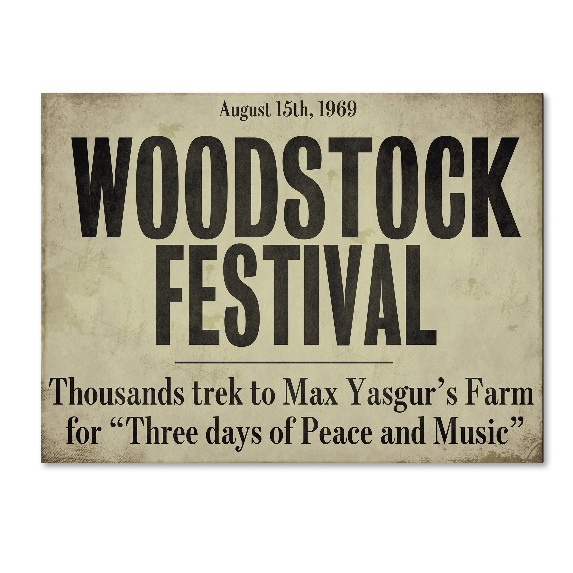 Trademark Fine Art "Woodstock" Canvas Art by Color Bakery