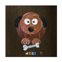 Trademark Fine Art 'Woof The Dog' Canvas Art by Design Turnpike