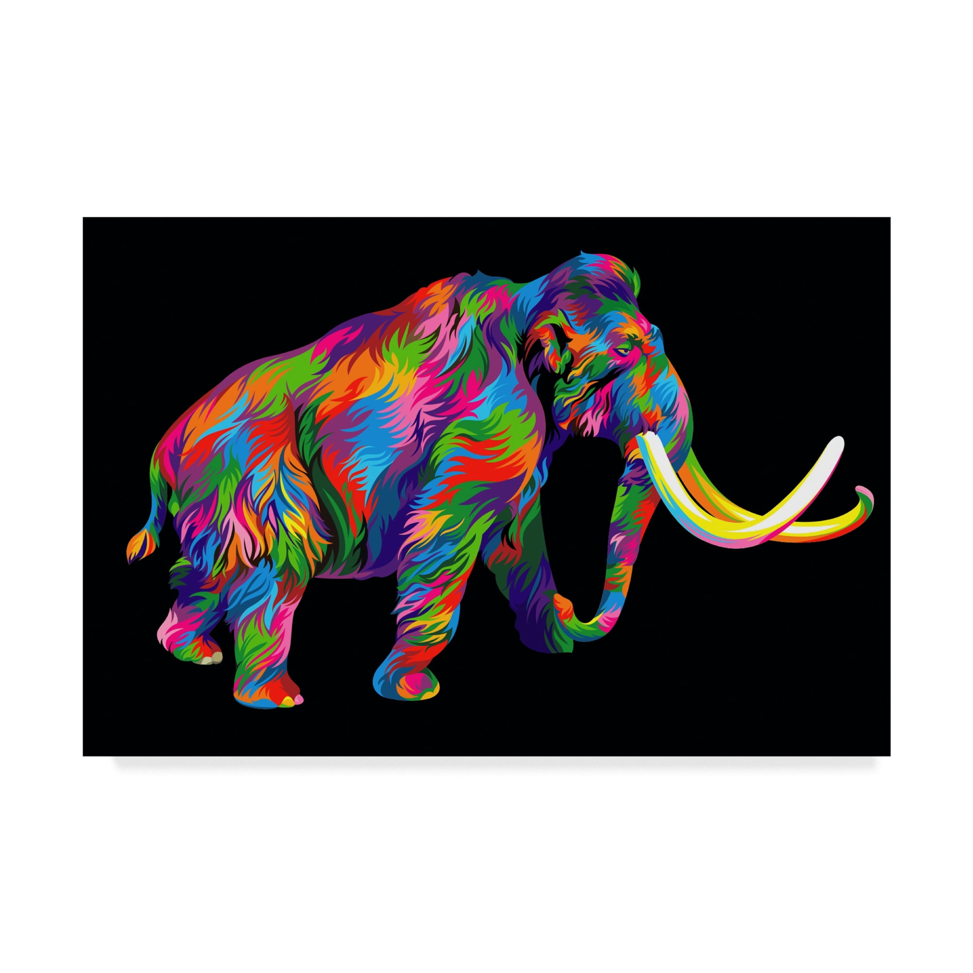 Trademark Fine Art 'Wooly Mammoth' Canvas Art by Bob Weer