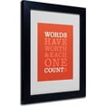 thumbnail image 1 of Trademark Fine Art "Words Worth II" Canvas Art by Megan Romo, Black Frame, 1 of 5